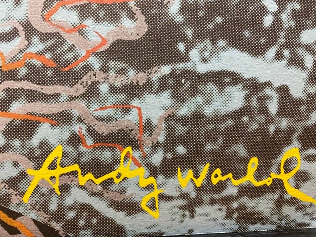 ANDY WARHOL RARE 1986 LMD ED LARGE FINE ART LITHOGRAPH PRINT~(23 1/2"" W X 23 5/8"" H) - 3