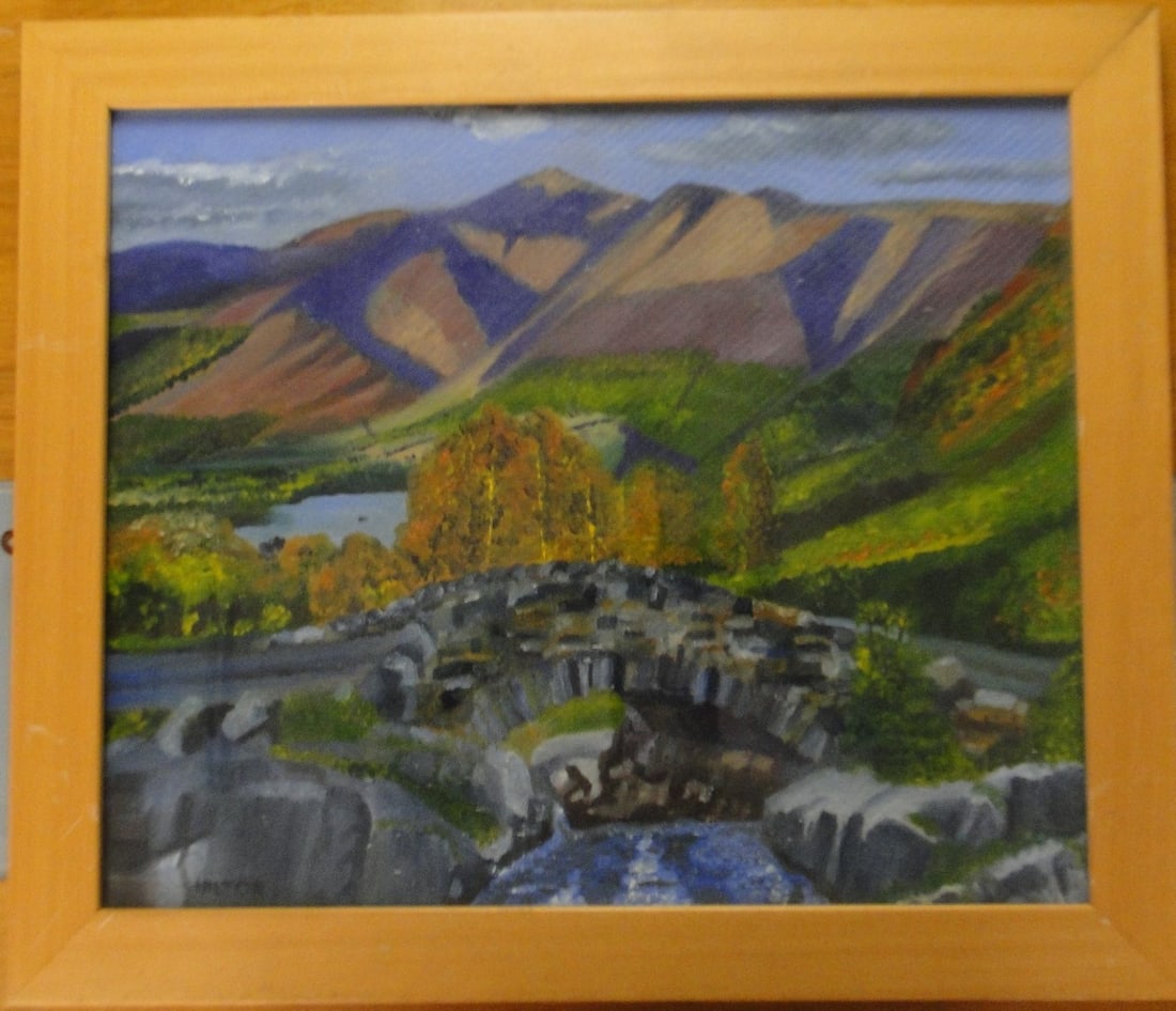 Original Watercolor, Painting, Signed, (1 of 4)