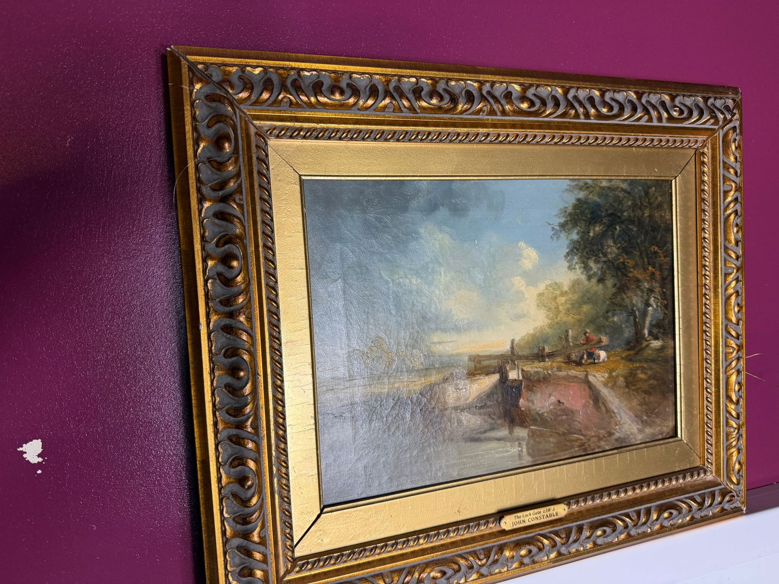 John Constable, (In the manner of) Original Oil Painting, Signed, Dated, - 2