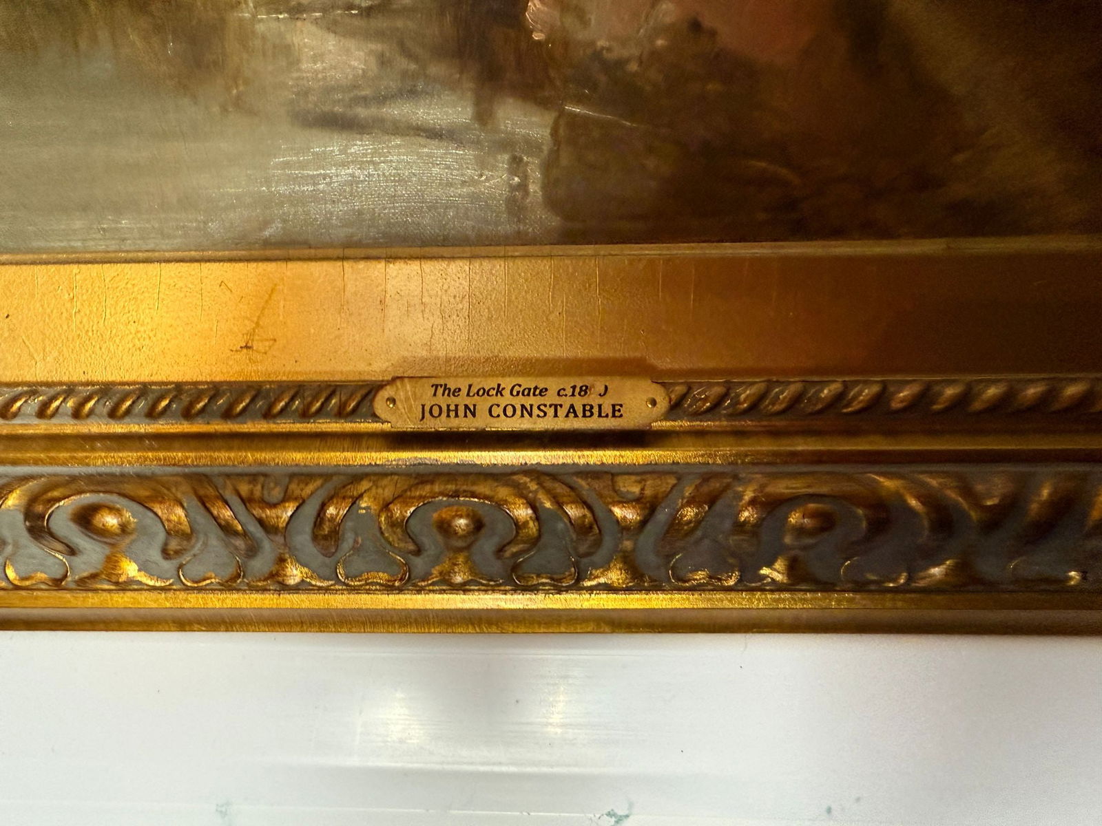 John Constable, (In the manner of) Original Oil Painting, Signed, Dated, - 4