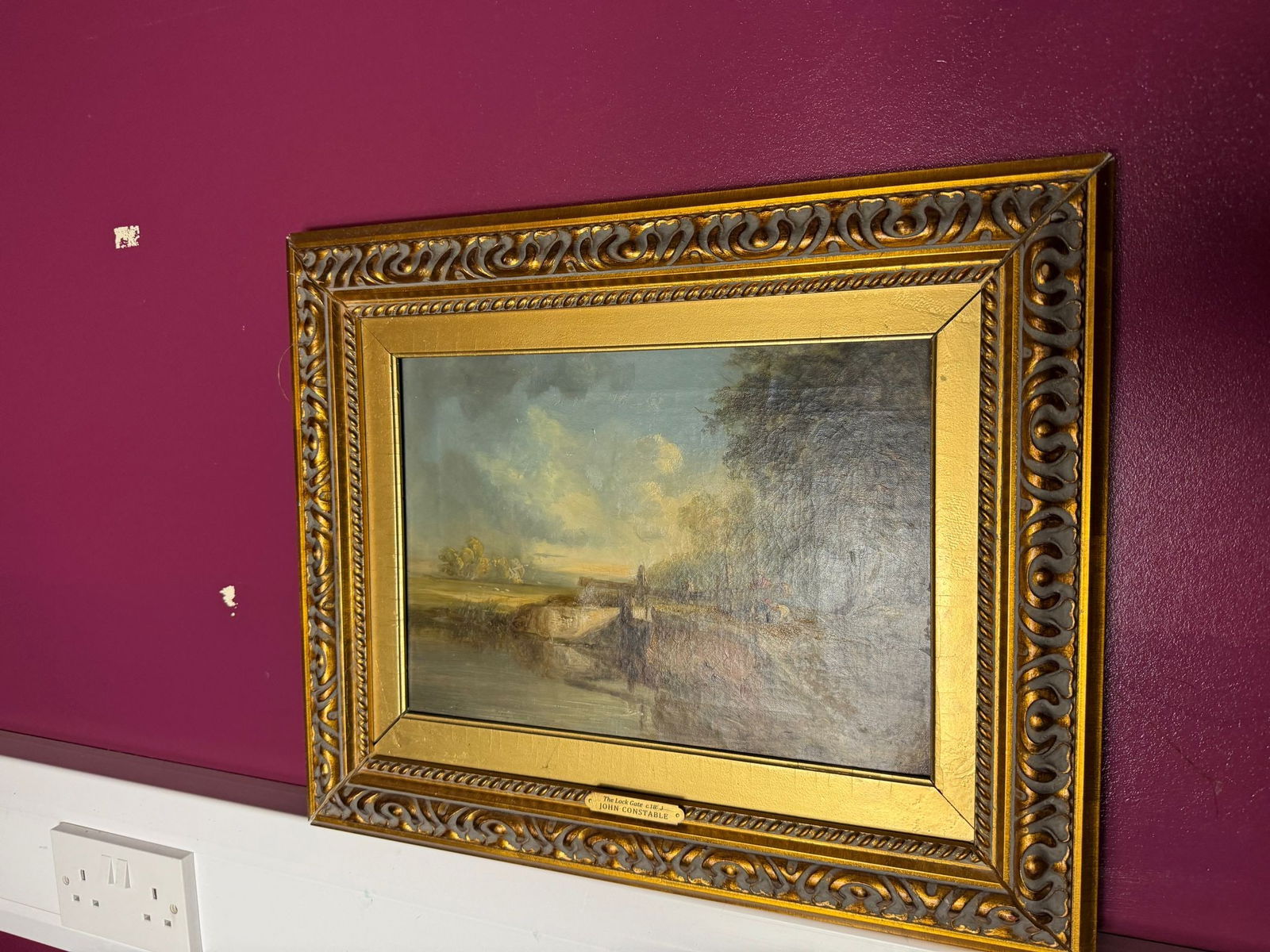 John Constable, (In the manner of) Original Oil Painting, Signed, Dated, - 6