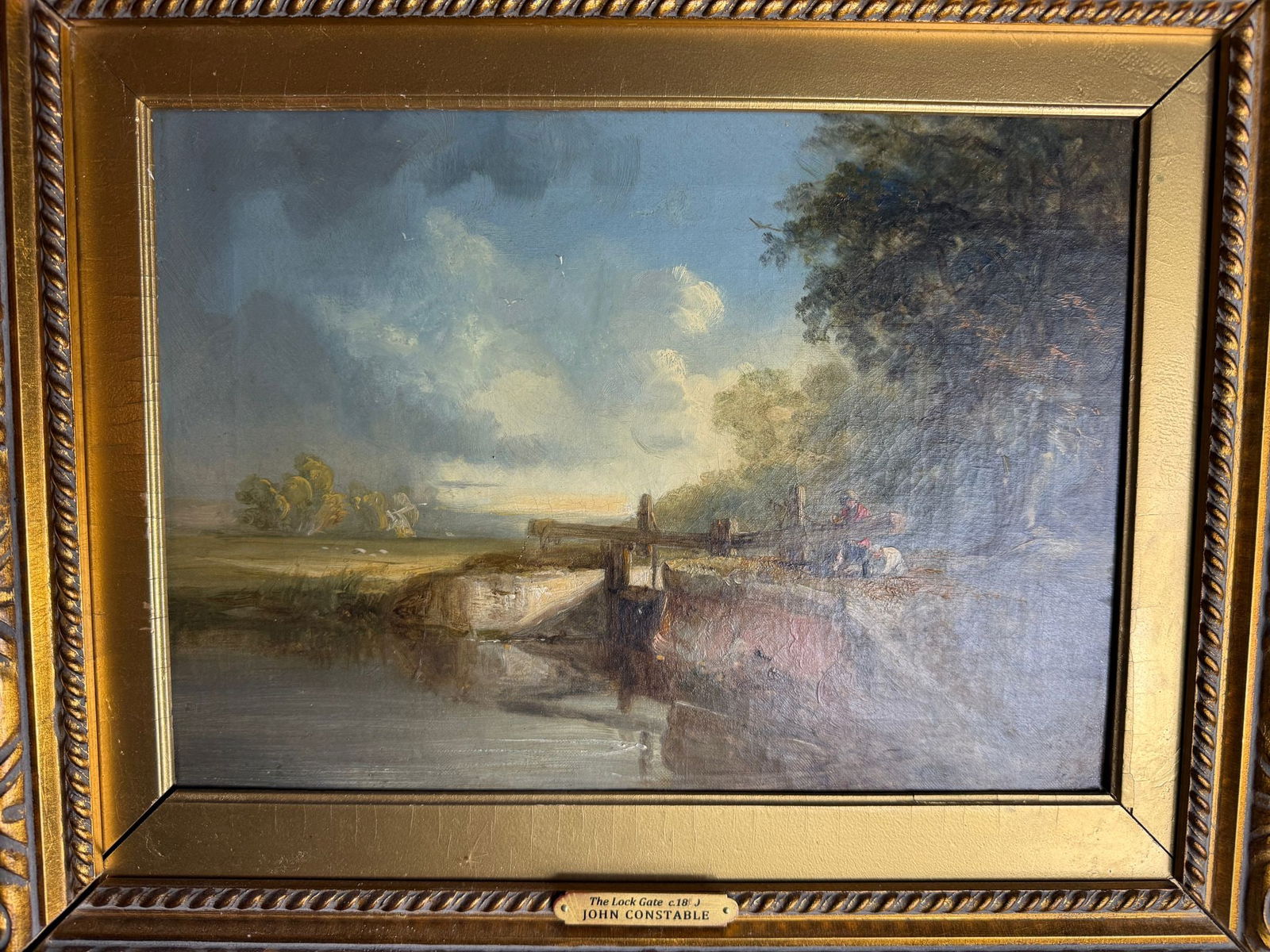 John Constable, (In the manner of) Original Oil Painting, Signed, Dated, - 8