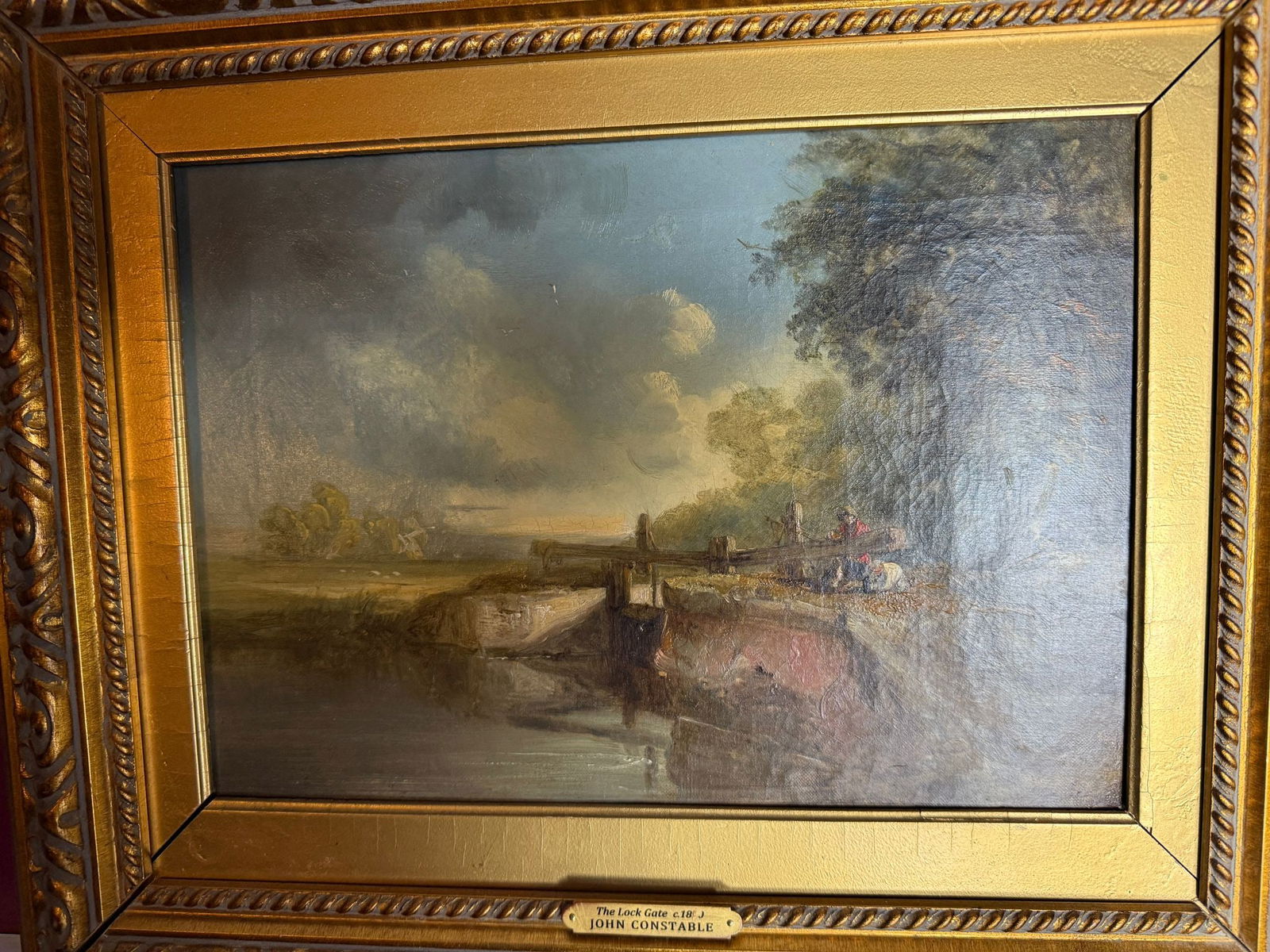 John Constable, (In the manner of) Original Oil Painting, Signed, Dated, - 9