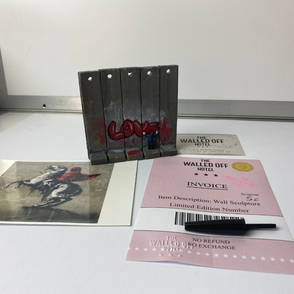 BANKSY. THE WALLED OFF HOTEL- WALL SECTION ART - 2