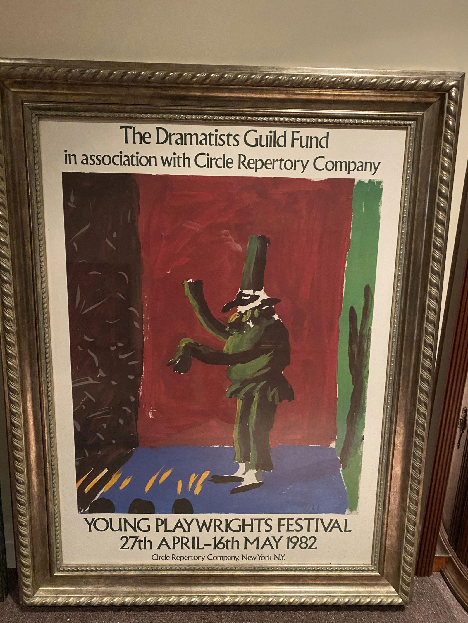 David Hockney, 1982 Original Poster, Young Playwrights Festival, - 5