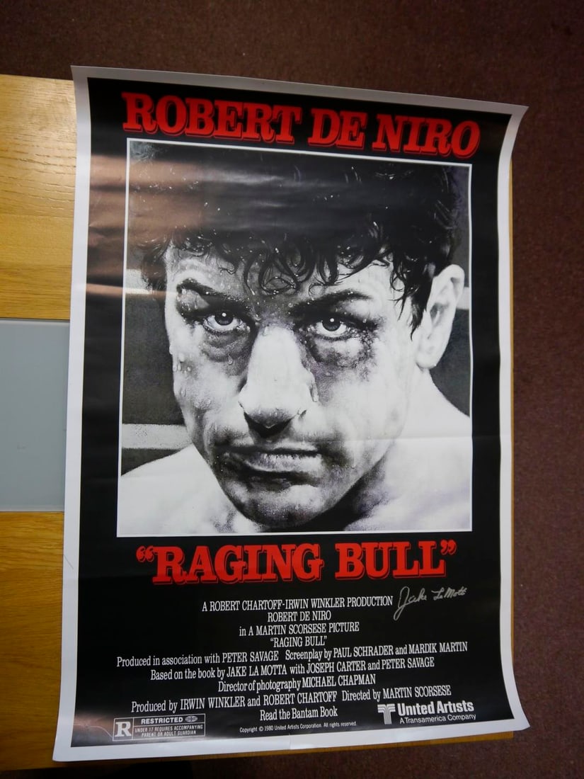 Robert De Niro, Raging Bull ,Original Movie Poster, Print Signed: Robert De Niro, Raging Bull ,Original Movie Poster, Print Signed 