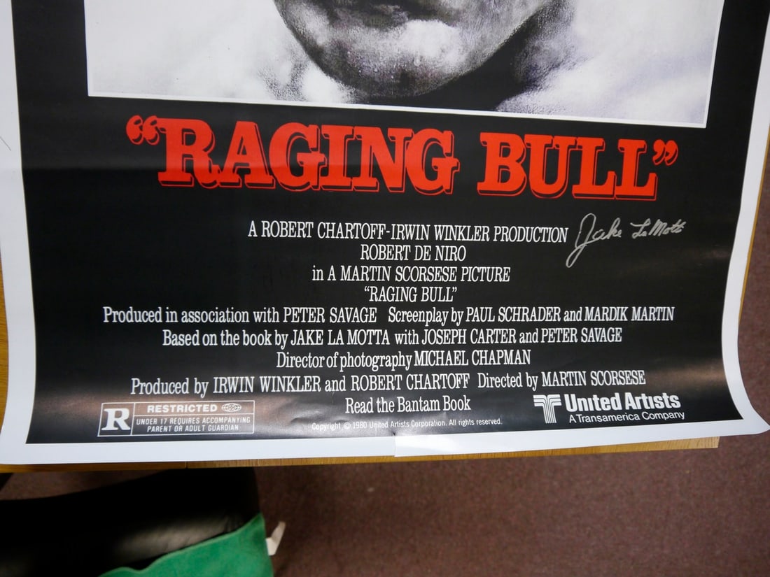 Robert De Niro, Raging Bull ,Original Movie Poster, Print Signed - 3