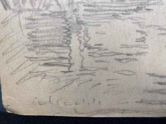 Laurence Stephen Lowry, 1930, Original, Drawing, Hand Signed, Rare,95 years Old, - 3