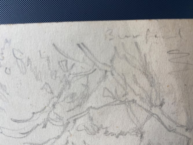 Laurence Stephen Lowry, 1930, Original, Drawing, Hand Signed, Rare,95 years Old, - 6