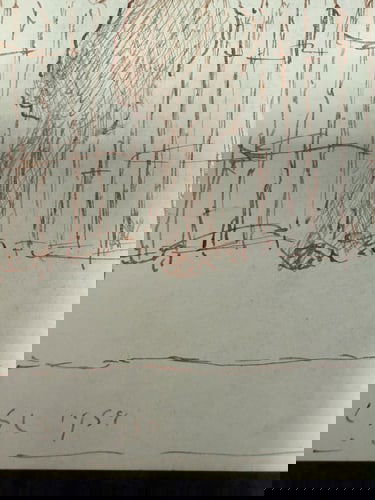 Original, Drawing, Rare, Hand Signed and dated, friends Of Artist Lowry, 1959 - 2