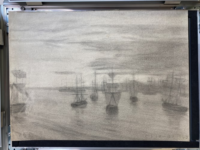 Laurence Stephen Lowry, 1940, Original, Drawing, Hand Signed and dated,Rare - 6