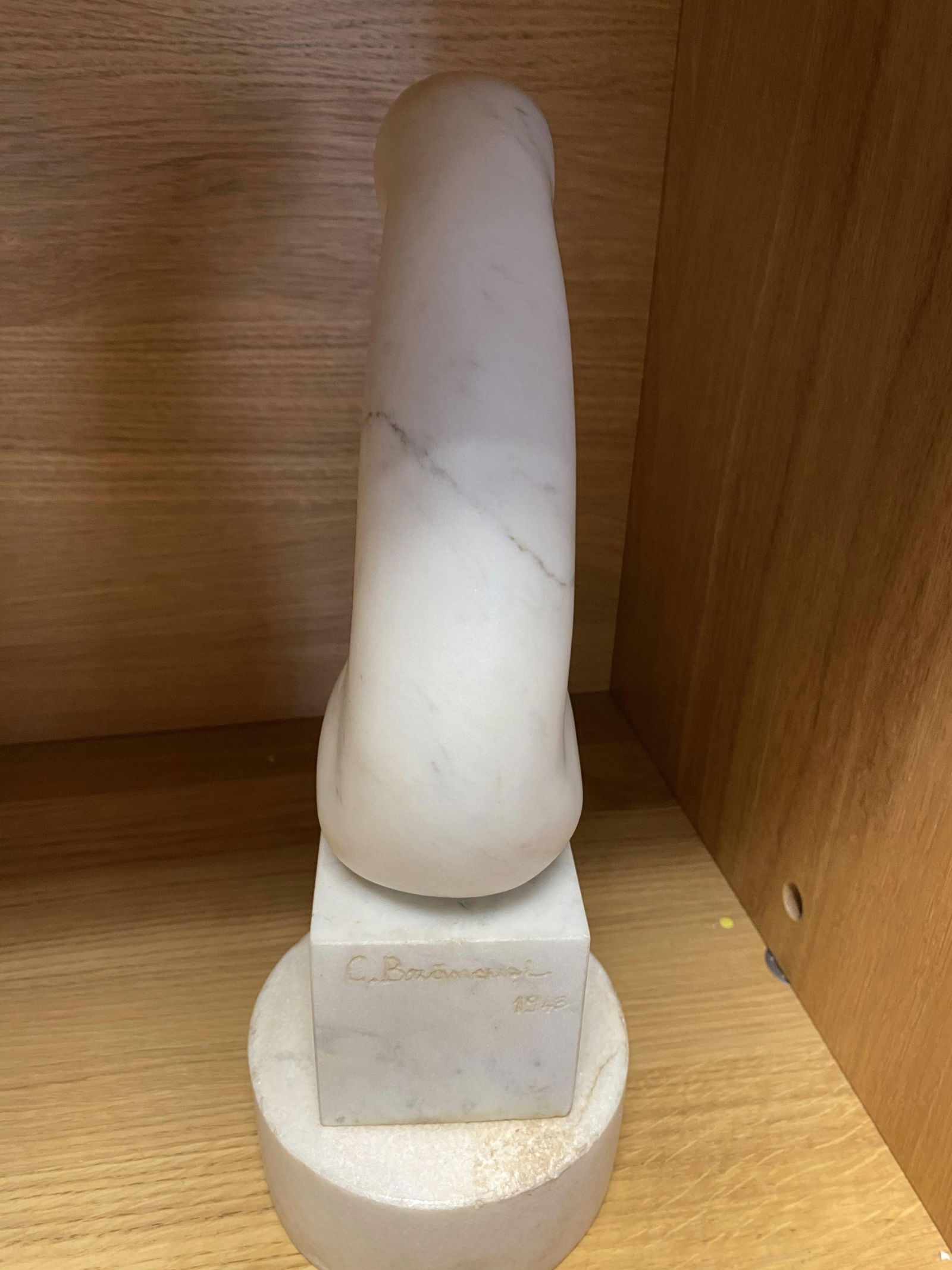 Constantin Brancusi (1876-1957) (After ) Marble Art Sculpture Signed And Dated 1943 - 5