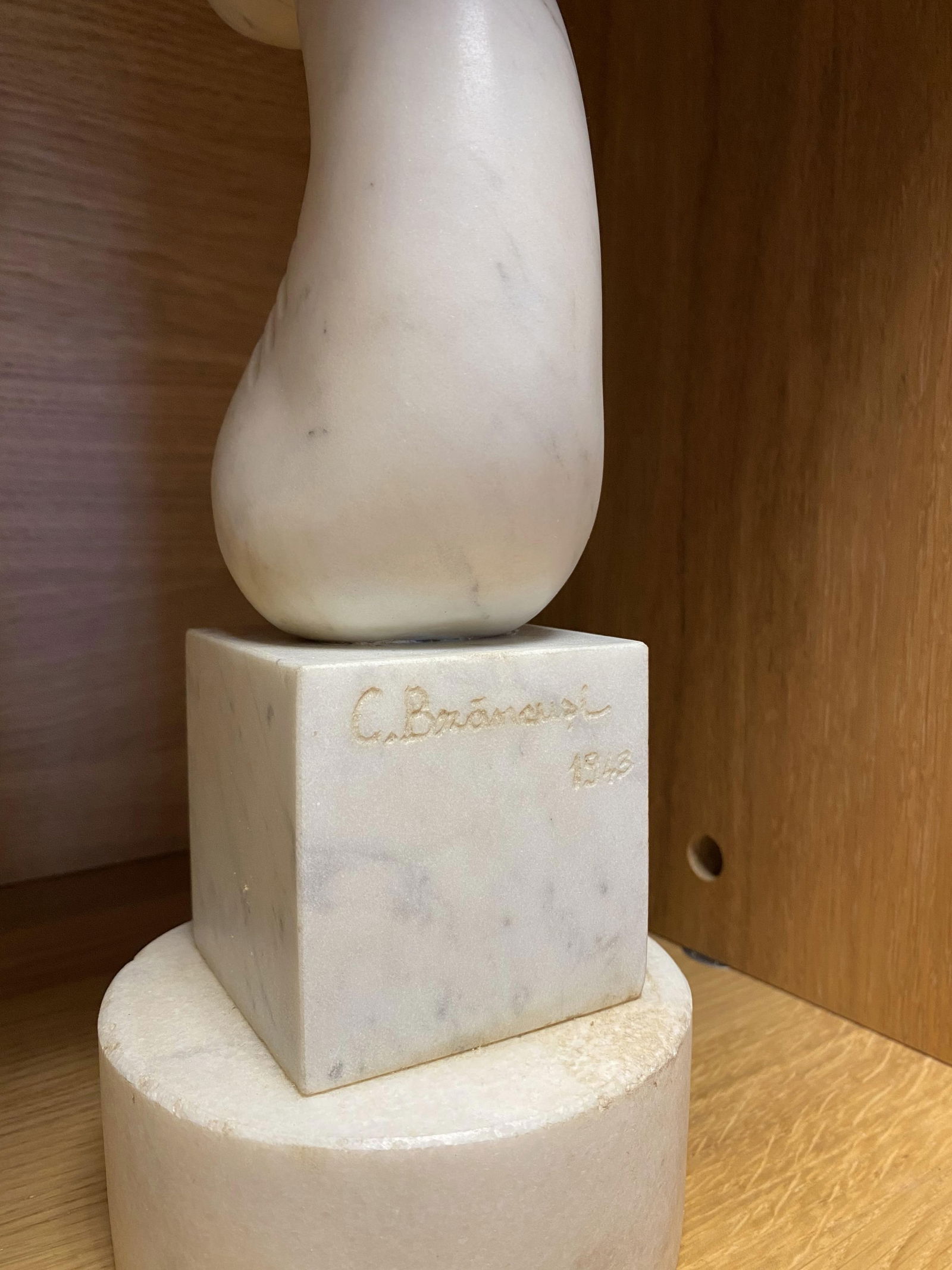 Constantin Brancusi (1876-1957) (After ) Marble Art Sculpture Signed And Dated 1943 - 7