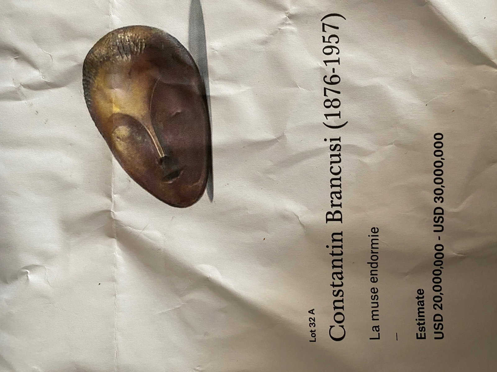 Constantin Brancusi (1876-1957) (After ) Marble Art Sculpture Signed And Dated 1943 - 9