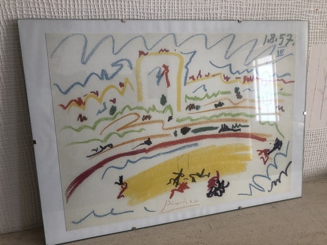 PABLO PICASSO, TOROS Y,TOREROS, 1957, COA, signed & dated, Original - 2