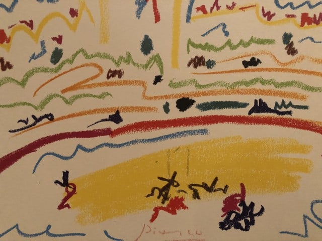 PABLO PICASSO, TOROS Y,TOREROS, 1957, COA, signed & dated, Original - 6