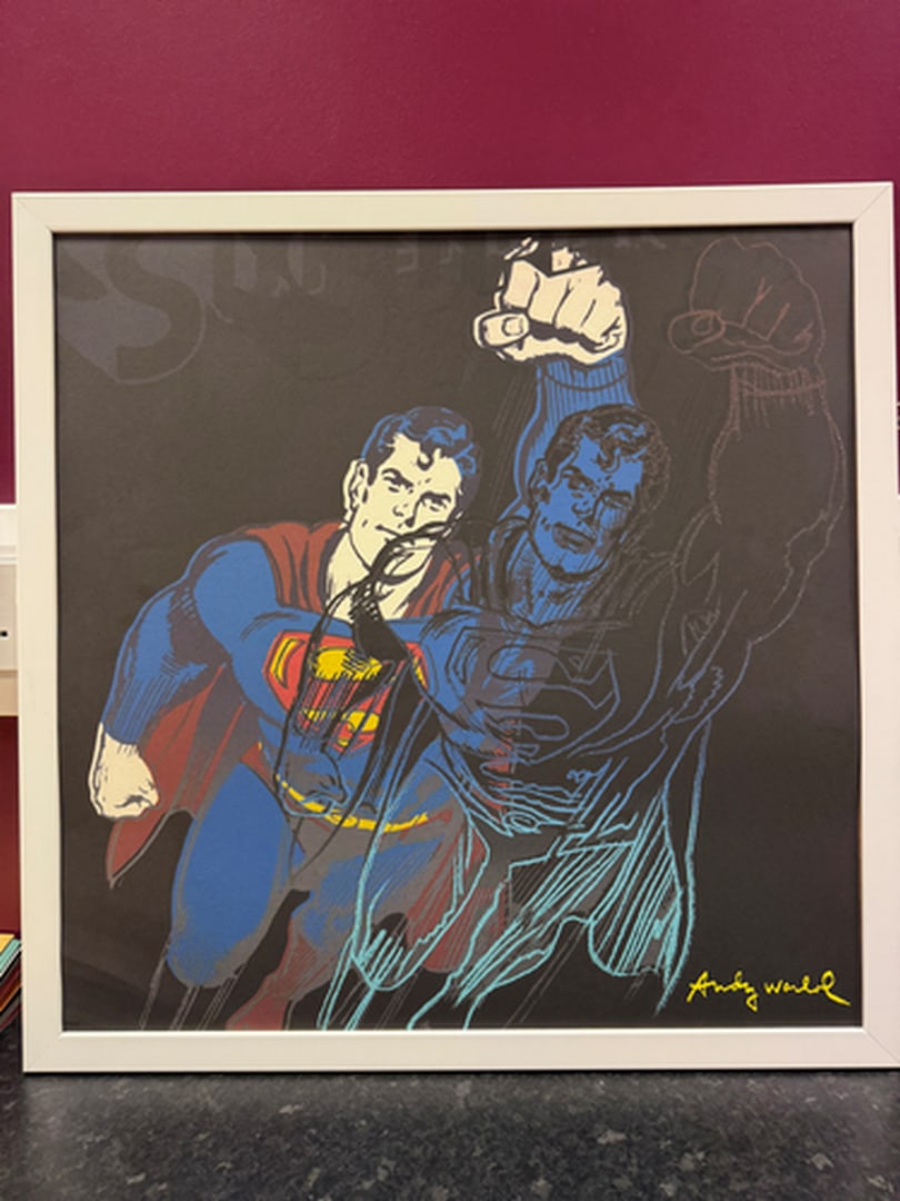 ANDY WARHOL RARE 1986 LMD ED LARGE FINE ART LITHOGRAPH PRINT~(23 1/2"""" W X 23 5/8"""" H): ANDY WARHOL RARE 1986 LMD ED LARGE FINE ART LITHOGRAPH PRINT~(23 1/2" W X 23 5/8" H) THE PRINT IS SIGNED IN THE PLATE, HAND NUMBERED FROM THE EDITION OF 2400, CMOA STAMP ON THE REVERSE BACK SIDE. IT F