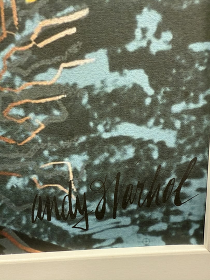 ANDY WARHOL RARE 1986 LMD ED LARGE FINE ART LITHOGRAPH PRINT~(23 1/2"""" W X 23 5/8"""" H) - 2