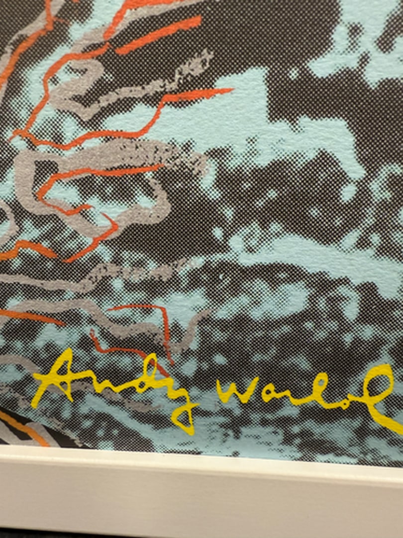 ANDY WARHOL RARE 1986 LMD ED LARGE FINE ART LITHOGRAPH PRINT~(23 1/2"""" W X 23 5/8"""" H) - 2
