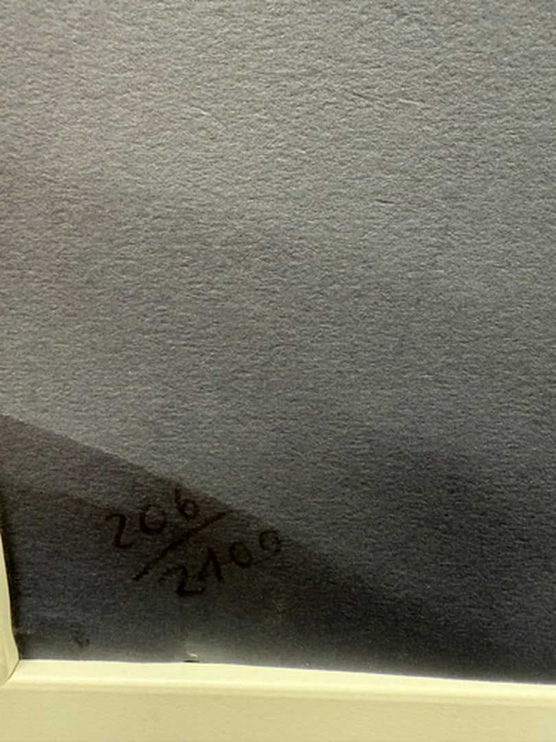 ANDY WARHOL RARE 1986 LMD ED LARGE FINE ART LITHOGRAPH PRINT~(23 1/2"""" W X 23 5/8"""" H) - 3