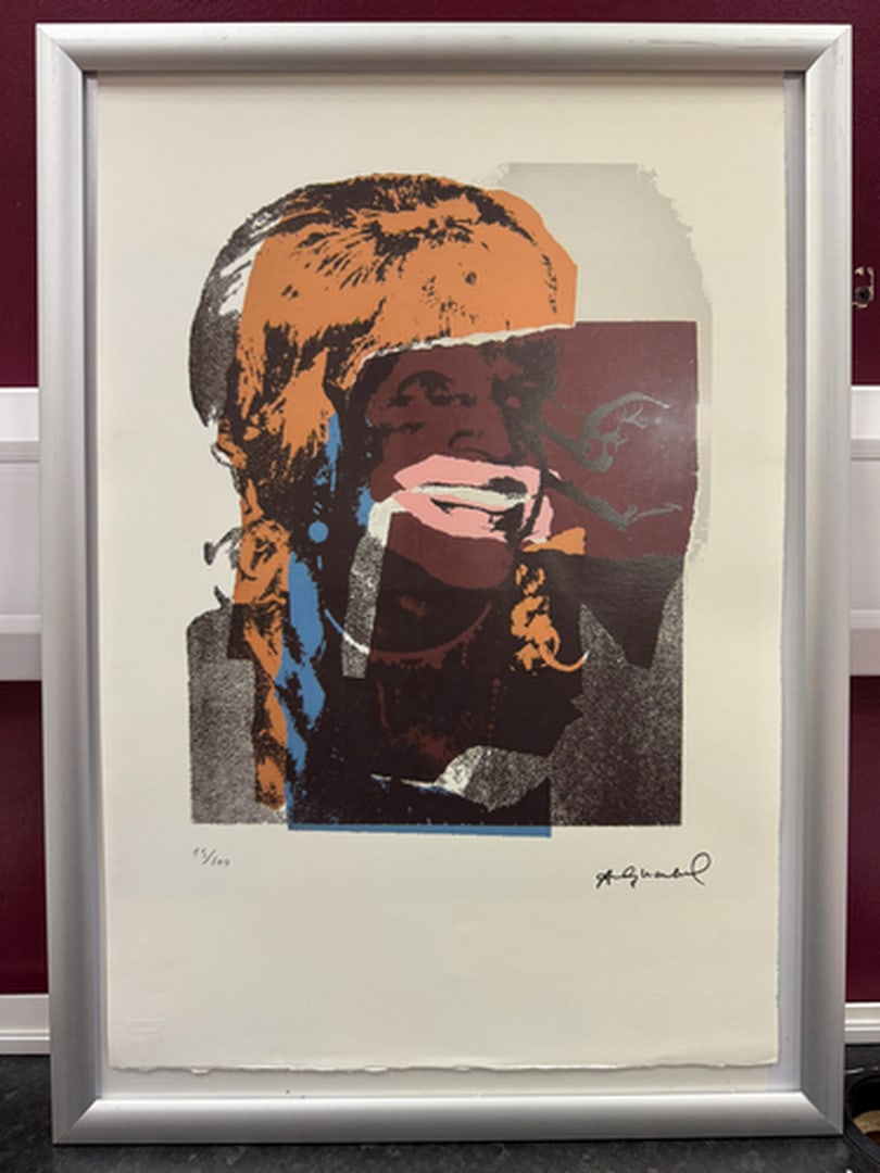ANDY Warhol, Original, Print, Limited edition, Plate signed: Andy Warhol edition Arabic numbering - numbering 100 copies - Approximate dimensions of the sheet 57.3 x 38.4 cm - INTONSO / IRREGULAR SHEET on 4 sides, weight between 180/210 - Watermark on Arches Fr