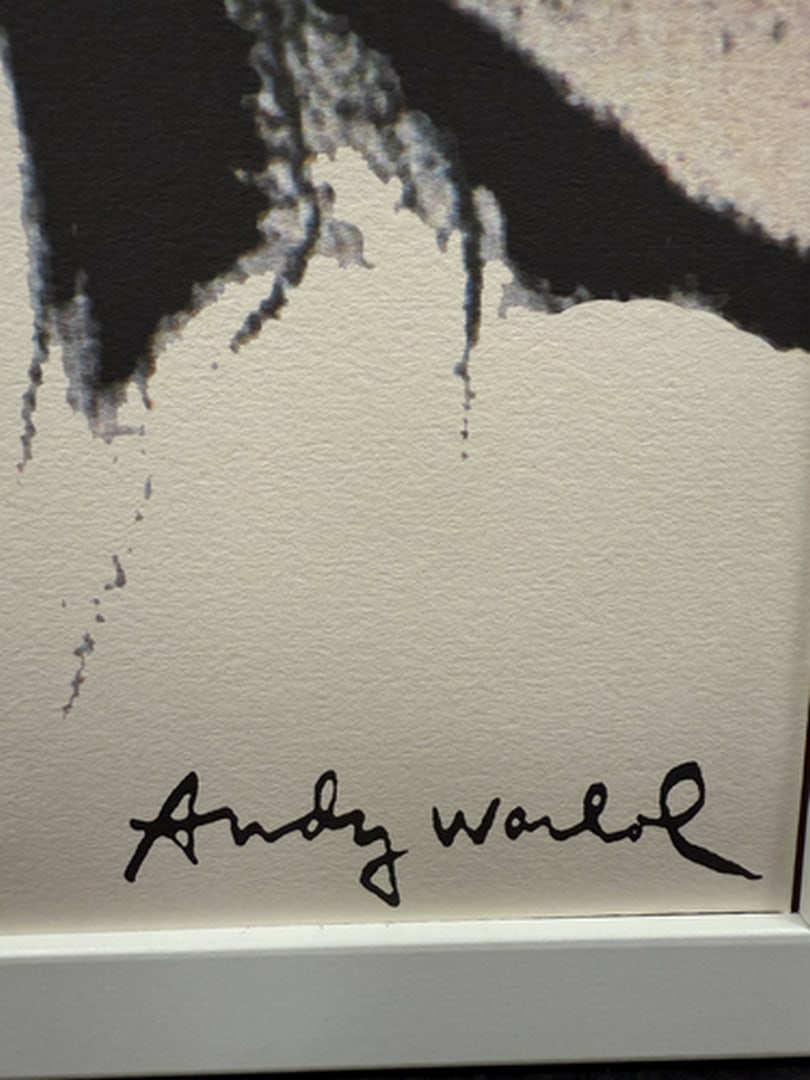 ANDY WARHOL RARE 1986 LMD ED LARGE FINE ART LITHOGRAPH PRINT~(23 1/2"""" W X 23 5/8"""" H) - 2