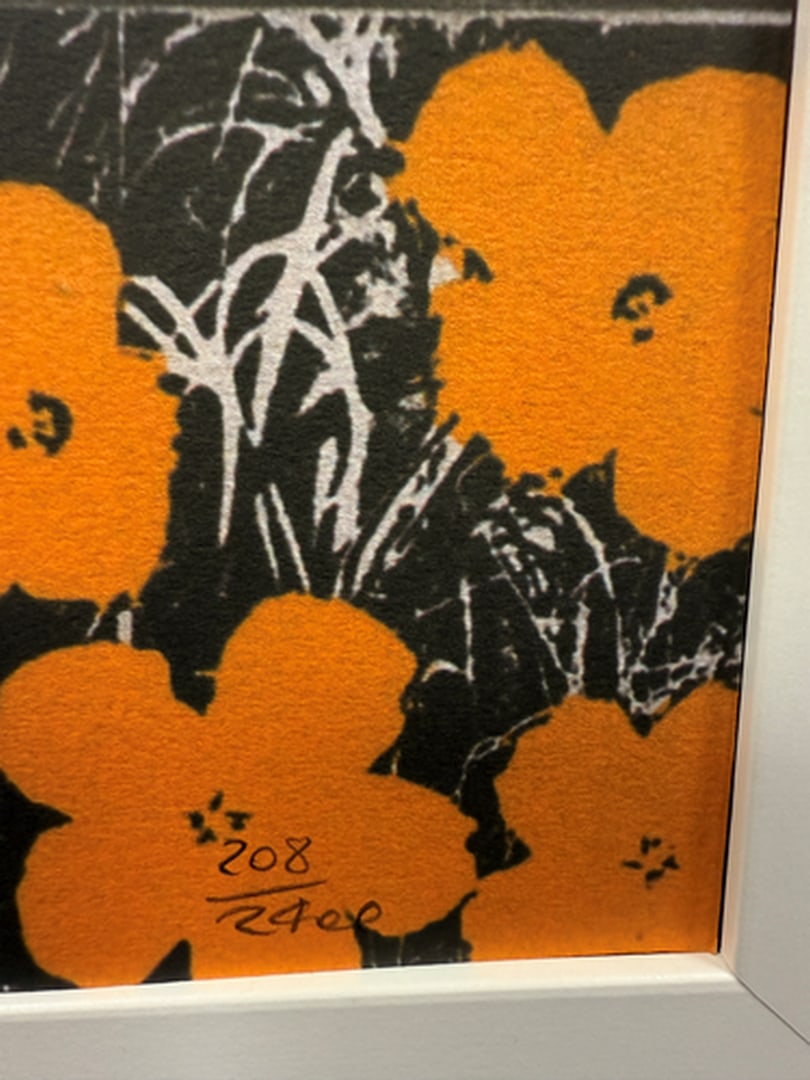 ANDY WARHOL RARE 1986 LMD ED LARGE FINE ART LITHOGRAPH PRINT~(23 1/2"""" W X 23 5/8"""" H) - 3