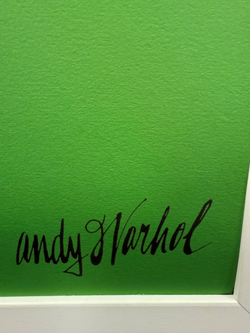 ANDY WARHOL RARE 1986 LMD ED LARGE FINE ART LITHOGRAPH PRINT~(23 1/2"""" W X 23 5/8"""" H) - 2