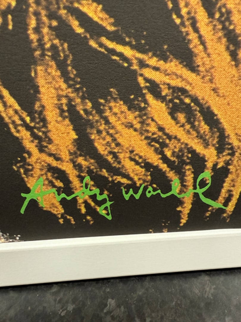 ANDY WARHOL RARE 1986 LMD ED LARGE FINE ART LITHOGRAPH PRINT~(23 1/2"""" W X 23 5/8"""" H) - 2