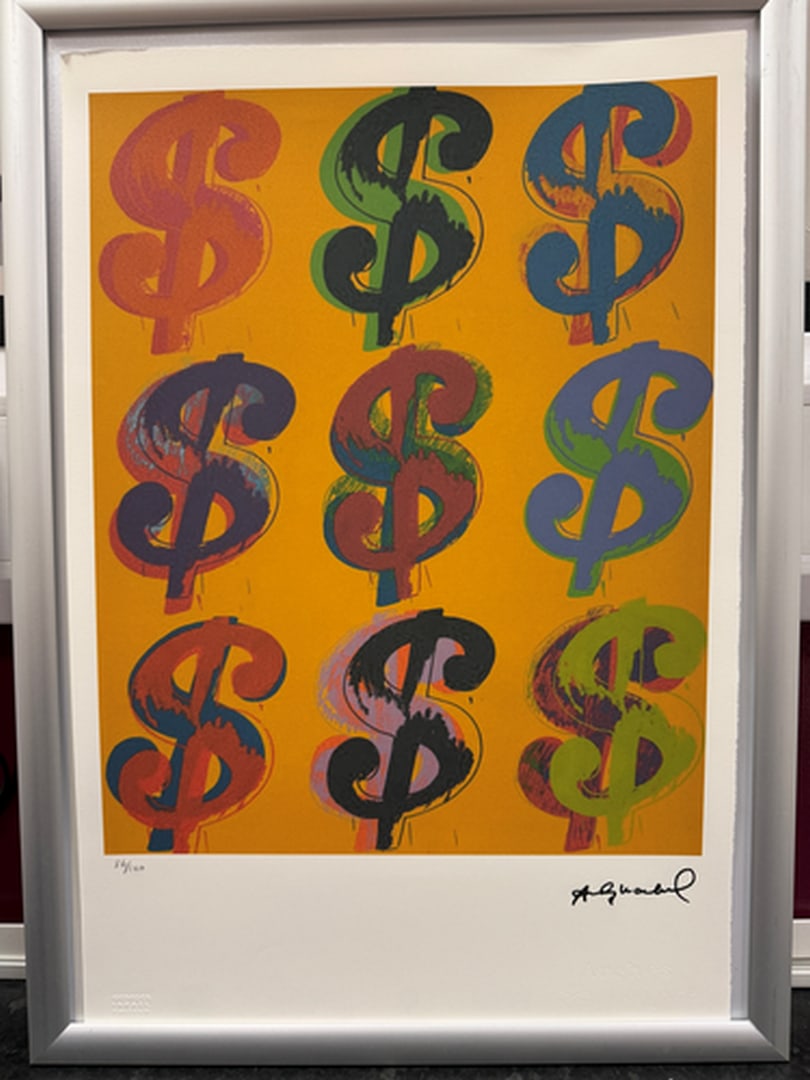 ANDY Warhol, Original, Print, Limited edition, Plate signed: Andy Warhol edition Arabic numbering - numbering 100 copies - Approximate dimensions of the sheet 57.3 x 38.4 cm - INTONSO / IRREGULAR SHEET on 4 sides, weight between 180/210 - Watermark on Arches Fr