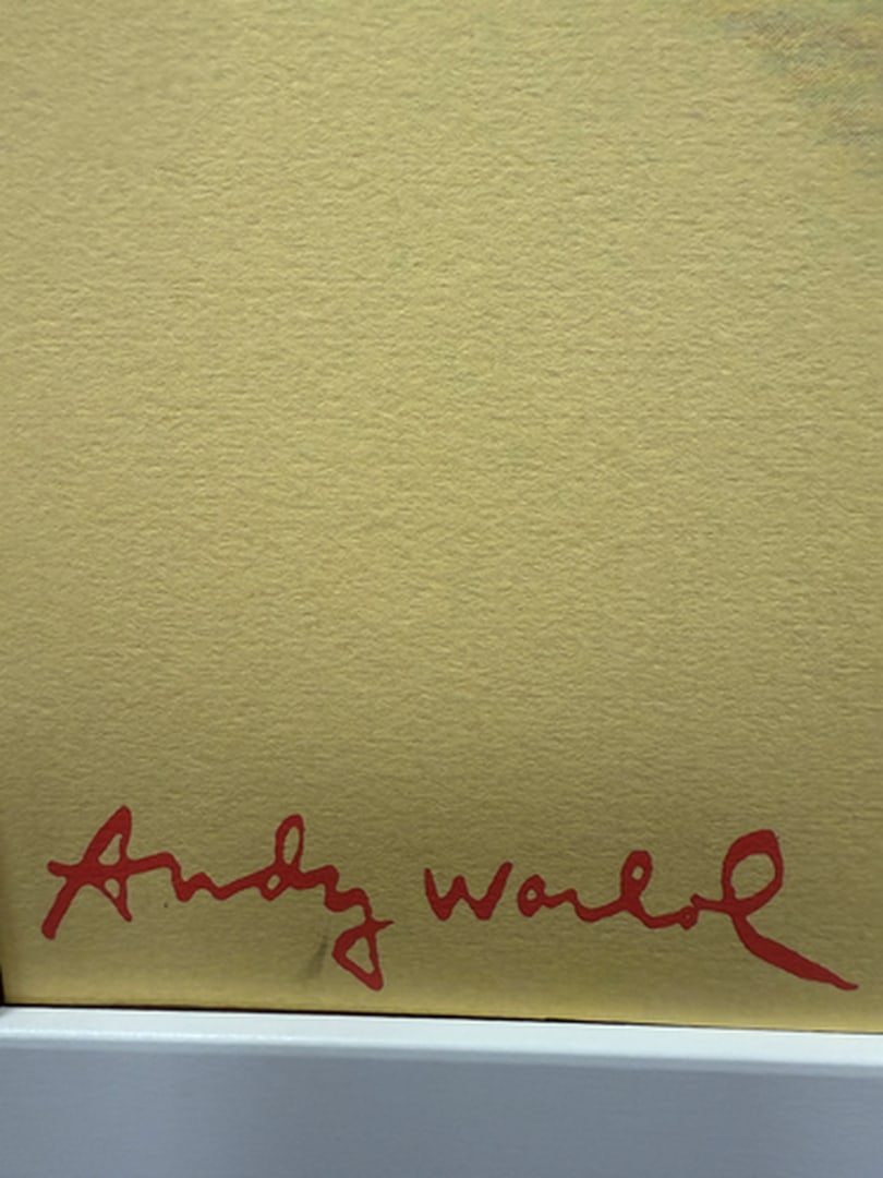 ANDY WARHOL RARE 1986 LMD ED LARGE FINE ART LITHOGRAPH PRINT~(23 1/2"""" W X 23 5/8"""" H) - 2