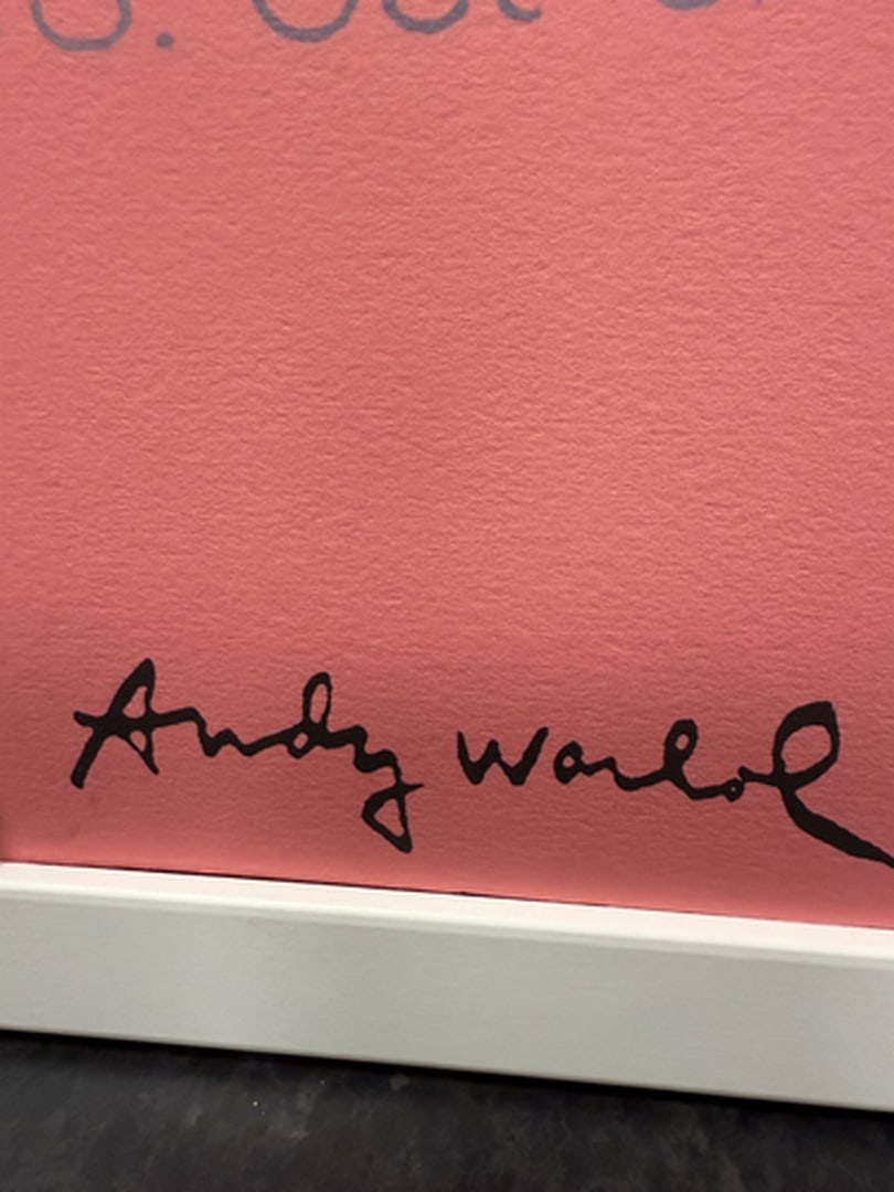 ANDY WARHOL RARE 1986 LMD ED LARGE FINE ART LITHOGRAPH PRINT~(23 1/2"""" W X 23 5/8"""" H) - 3
