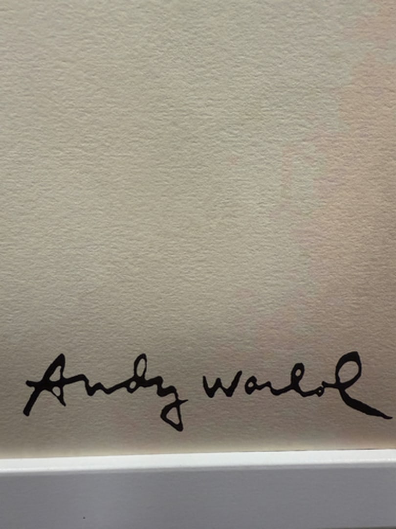 ANDY WARHOL RARE 1986 LMD ED LARGE FINE ART LITHOGRAPH PRINT. - 2