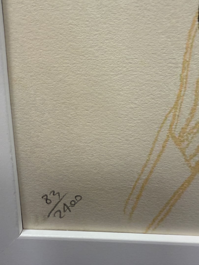 ANDY WARHOL RARE 1986 LMD ED LARGE FINE ART LITHOGRAPH PRINT. - 3