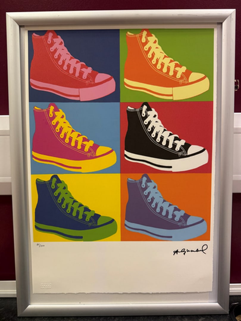 ANDY Warhol, Original, Print, Limited edition, Plate signed: Andy Warhol edition Arabic numbering - numbering 100 copies - Approximate dimensions of the sheet 57.3 x 38.4 cm - INTONSO / IRREGULAR SHEET on 4 sides, weight between 180/210 - Watermark on Arches Fr