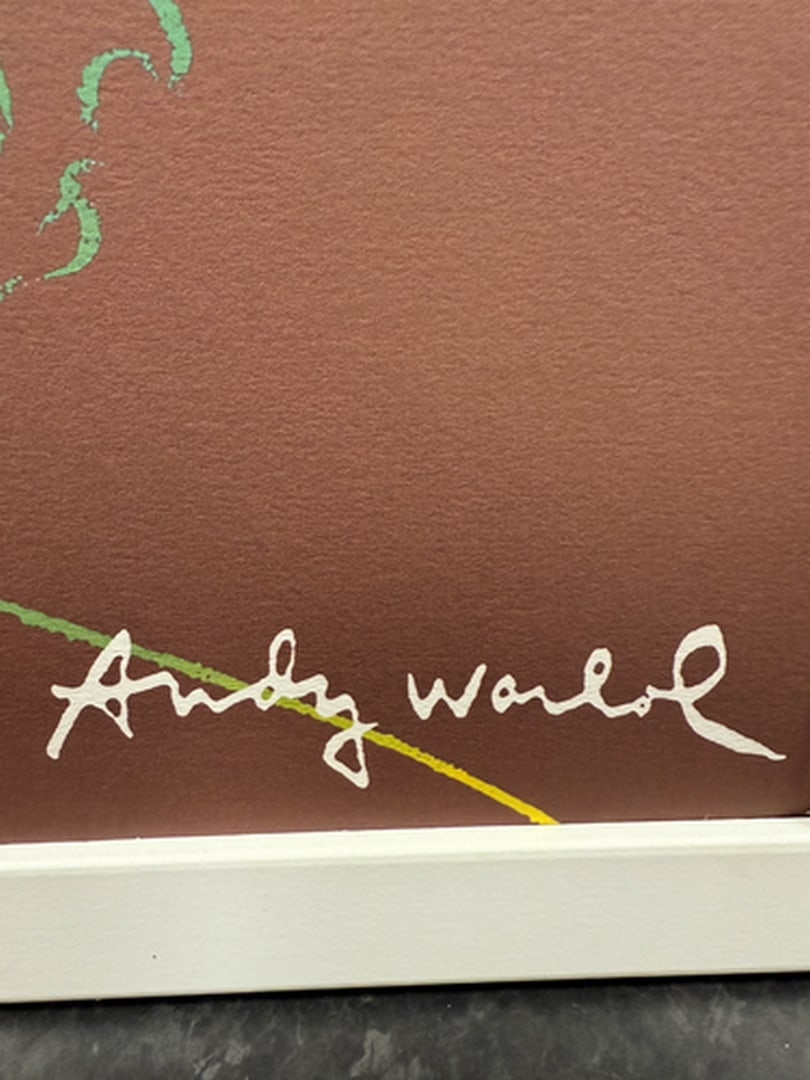 ANDY WARHOL RARE 1986 LMD ED LARGE FINE ART LITHOGRAPH PRINT~(23 1/2"""" W X 23 5/8"""" H) - 2