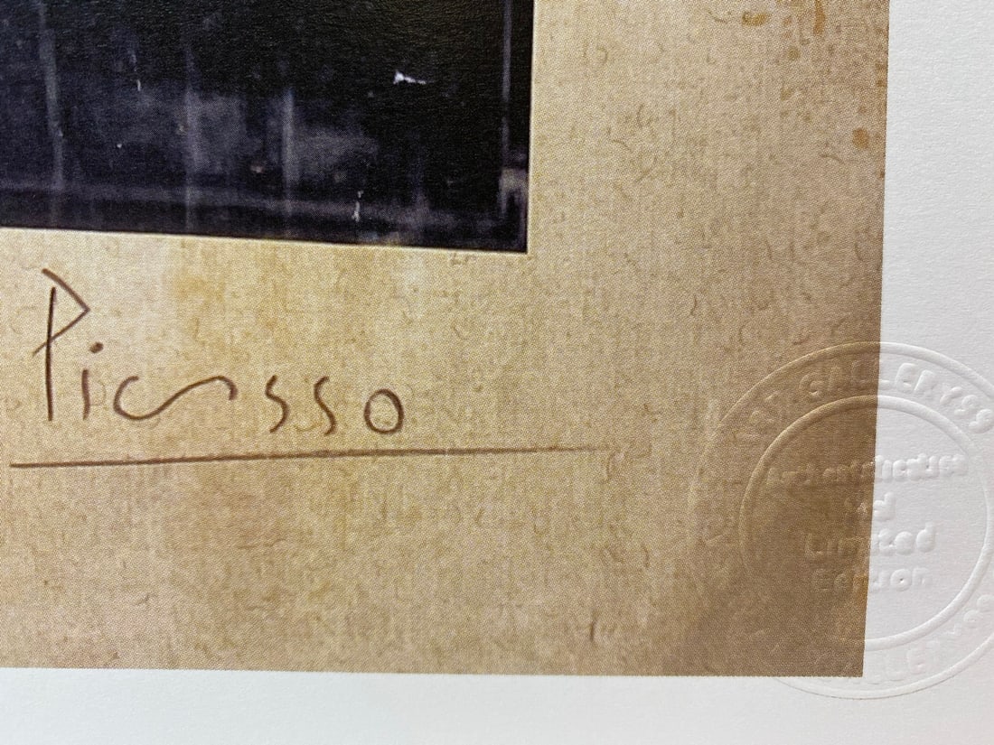 Pablo Picasso, Original Print, Limited Edition, Gallery Seal, Stamped, - 3