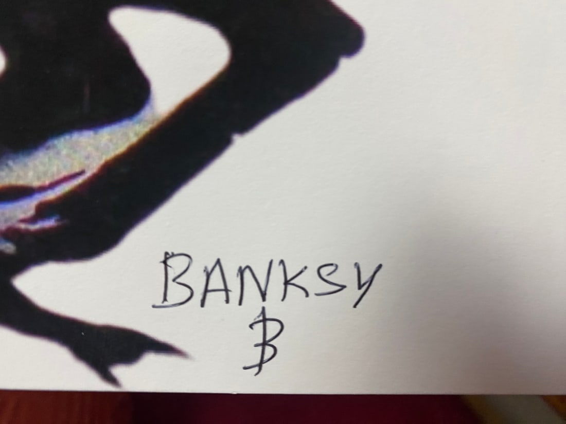 Banksy, In the manner of”, COA. Walled Off Hotel, Original, Limited Edition. Signed. Numbered. - 6