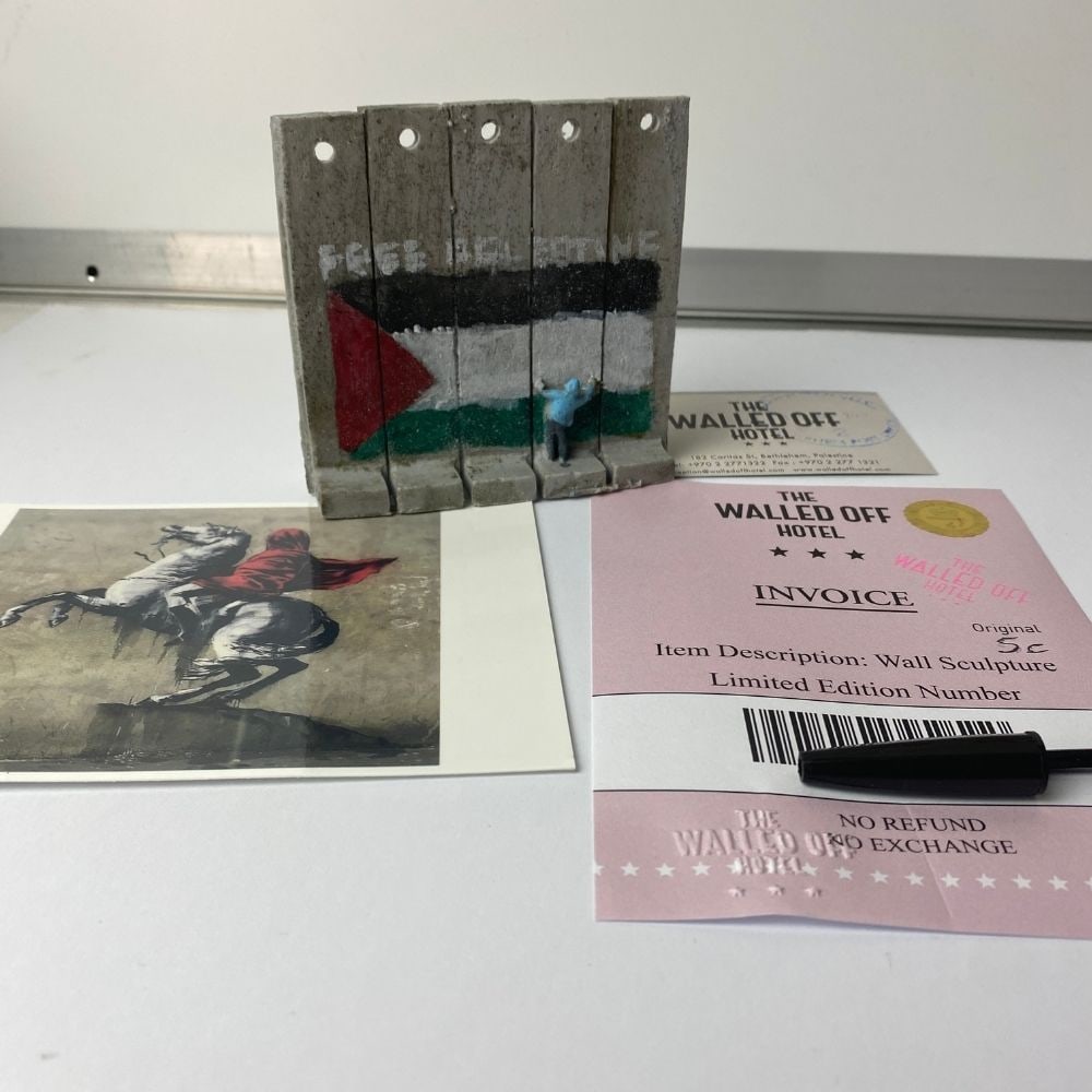The Walled Off Hotel- Banksy, Wall Section, Original, Limited Edition, - 2