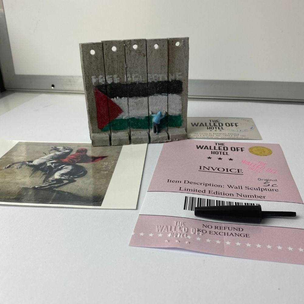 The Walled Off Hotel- Banksy, Wall Section, Original, Limited Edition, - 6