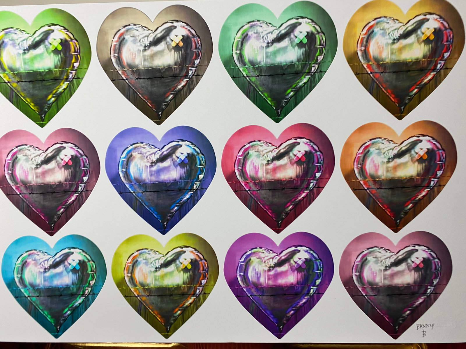 Banksy, In the manner of”, COA. Walled Off Hotel, Original, Limited Edition. Signed. Numbered. - 2