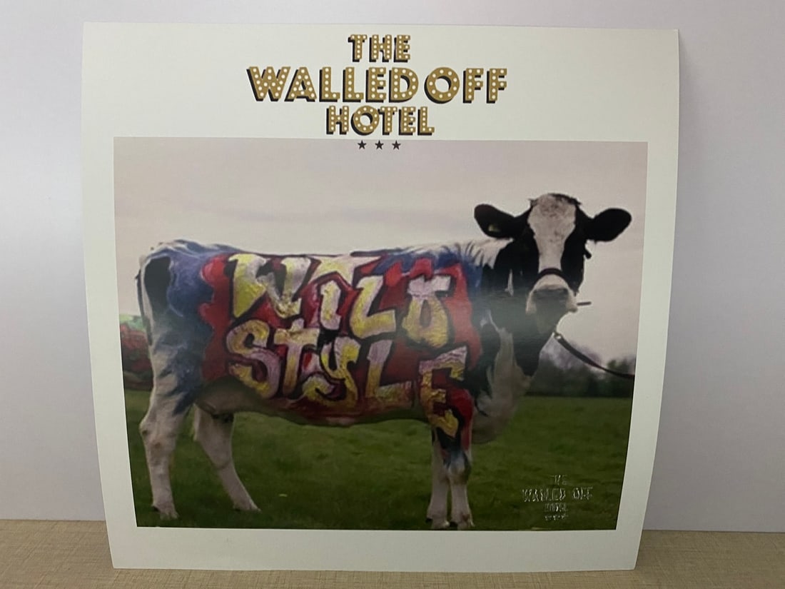 The Walled Off Hotel, Limited Edition, Original Print.: 2022 Walled Off Hotel Artist Print on paper, Solid Finishing: Classic (250 gsm gloss) Limited Edition of 3000 Numbered and Stamped / seal Sizes- 21cm X 21cm The Walled O