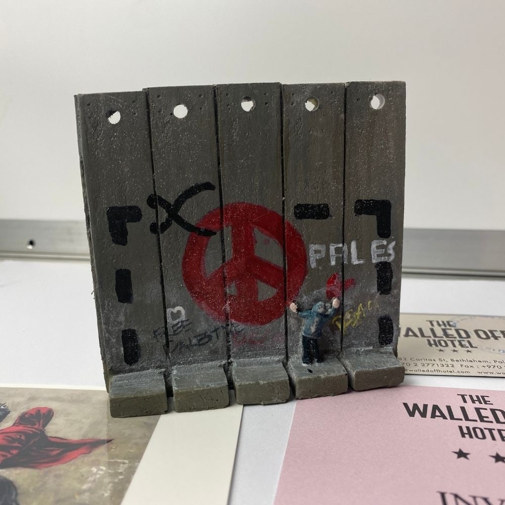 The Walled Off Hotel- Banksy, Wall Section, Original, Limited Edition, - 2