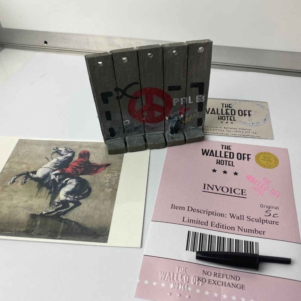 The Walled Off Hotel- Banksy, Wall Section, Original, Limited Edition, - 5