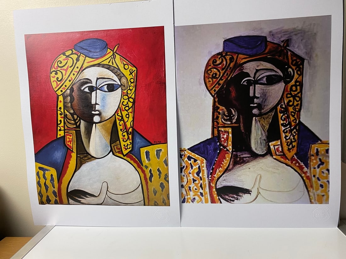 Fernand Leger-1948 Picasso 1955 Marie Cuttoli in Turkish Costume-, Signed (1 of 6)