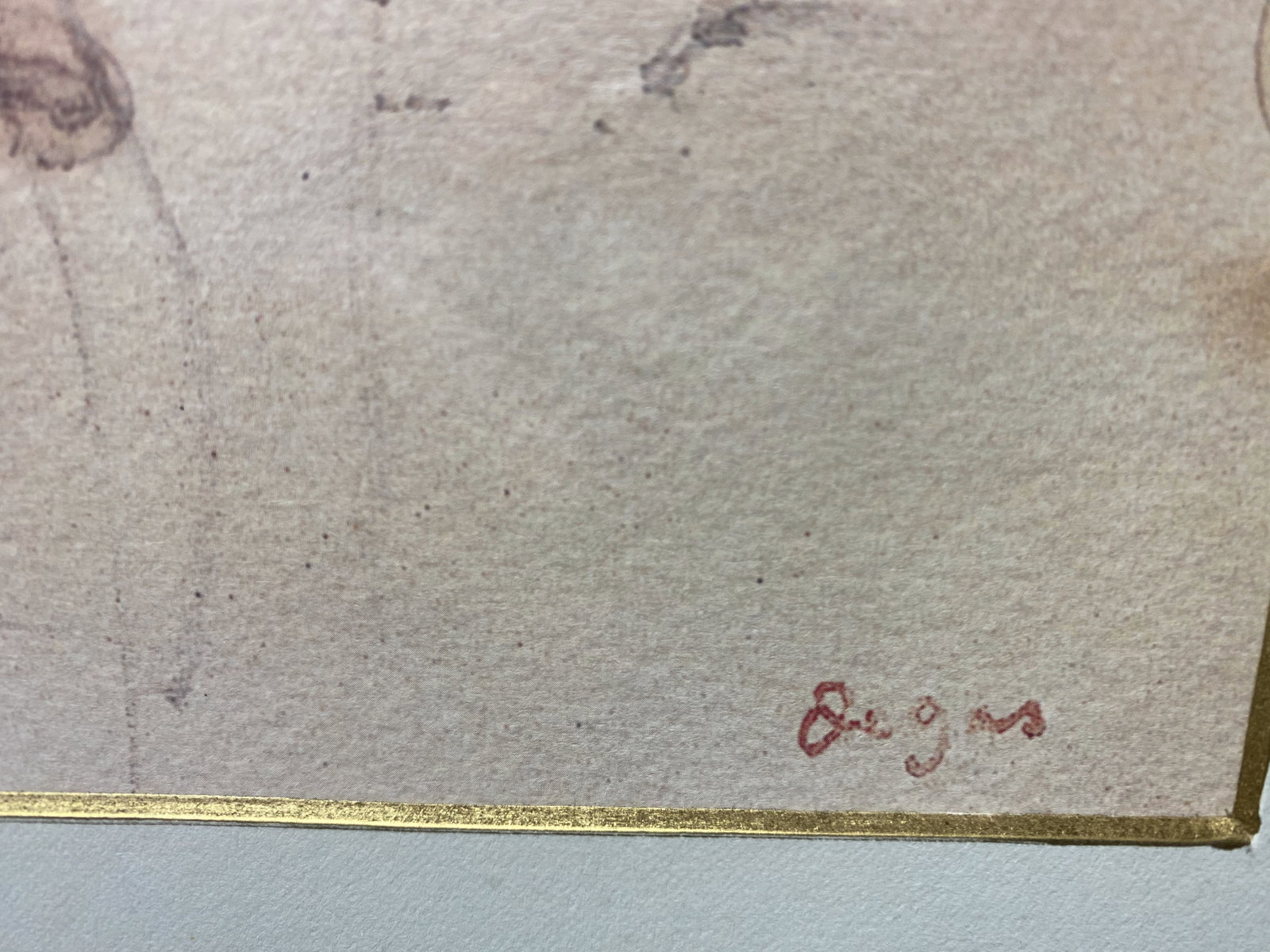 Edgar Degas, two man on horses, lithograph, Original, Signed, - 4