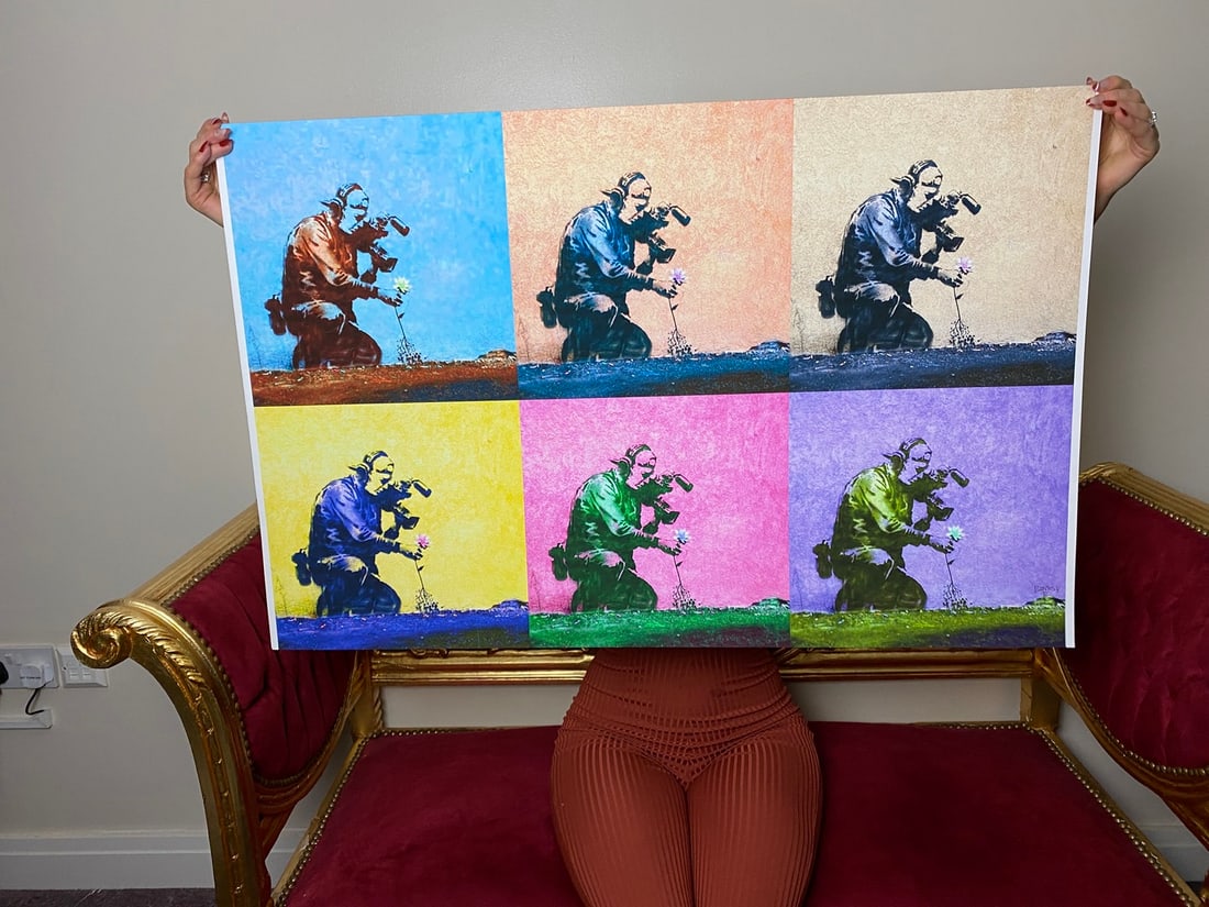 Banksy, In the manner of”, Walled Off Hotel, COA, Original, Limited Edition. Signed. Numbered - 2