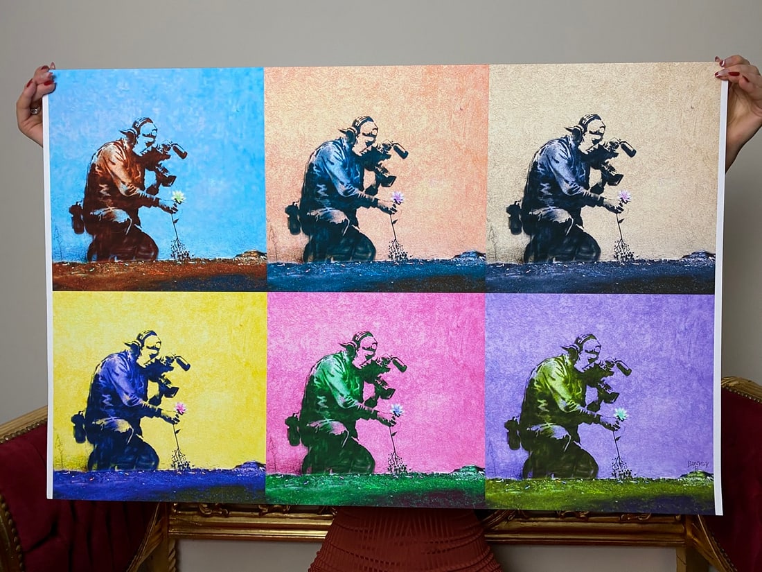 Banksy, In the manner of”, Walled Off Hotel, COA, Original, Limited Edition. Signed. Numbered - 3