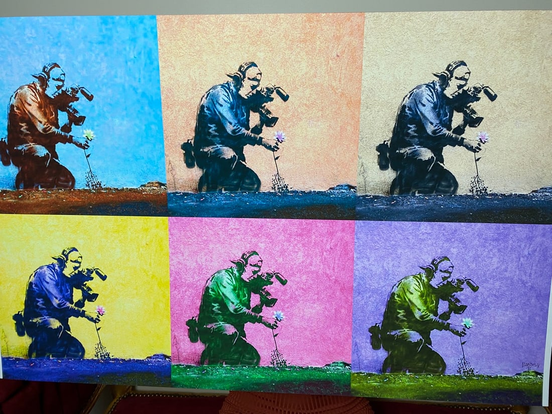 Banksy, In the manner of”, Walled Off Hotel, COA, Original, Limited Edition. Signed. Numbered - 5