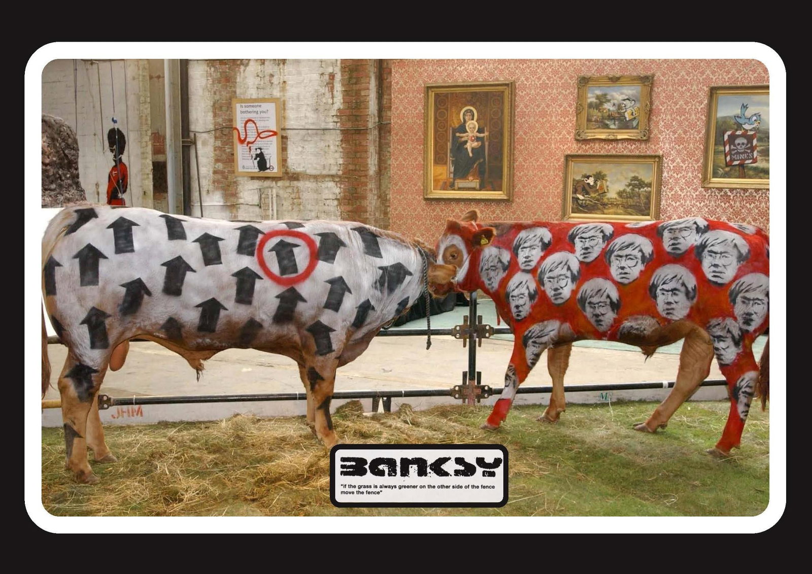 Banksy- Turf War Poster- Banksy Bull Fight-D1 (1 of 1)